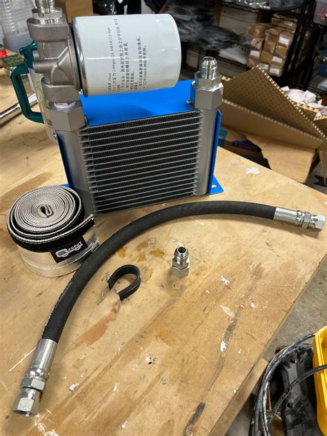 mini excavator hydraulic cooler lines|H15 Complete Hydraulic Cooler and Filter Kit.